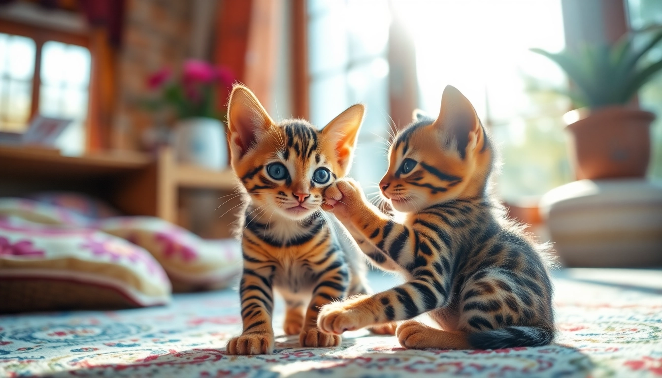 Registered Bengal Breeder showcasing an adorable Bengal kitten in a bright and cozy environment.