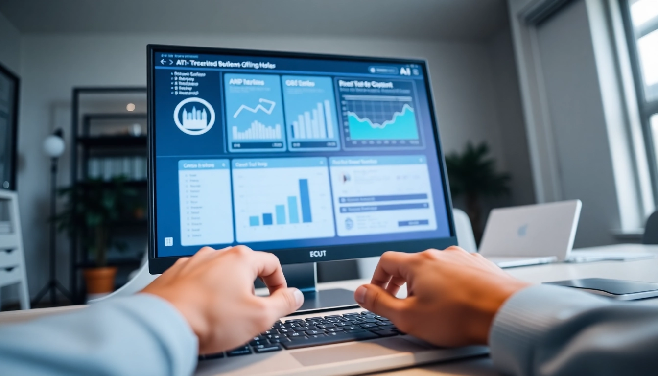 Check AI-generated content accuracy with professional AI checker tools displayed on a computer screen.