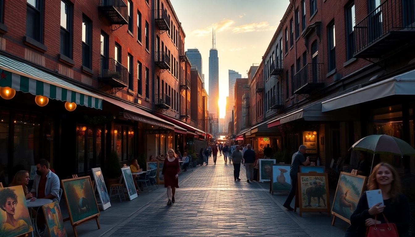Experience bustling waterfront life in Jersey City NJ with vibrant cafes and skyline views.