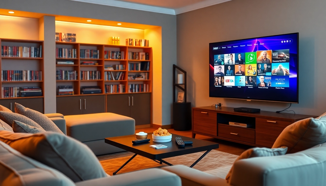 Discover the benefits of an iptv demo account in a cozy home entertainment setting.