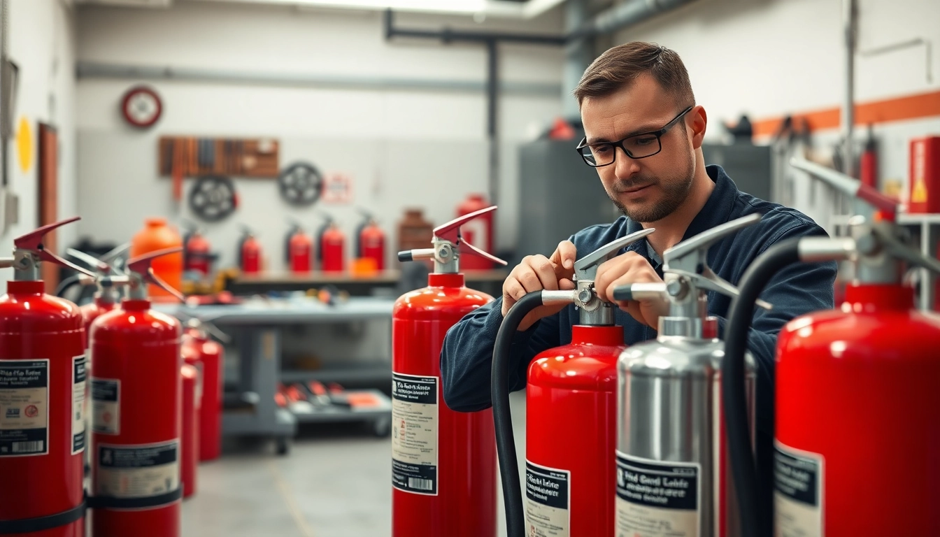 Ensure fire extinguisher servicing Birmingham safety with professional inspection services and equipment.