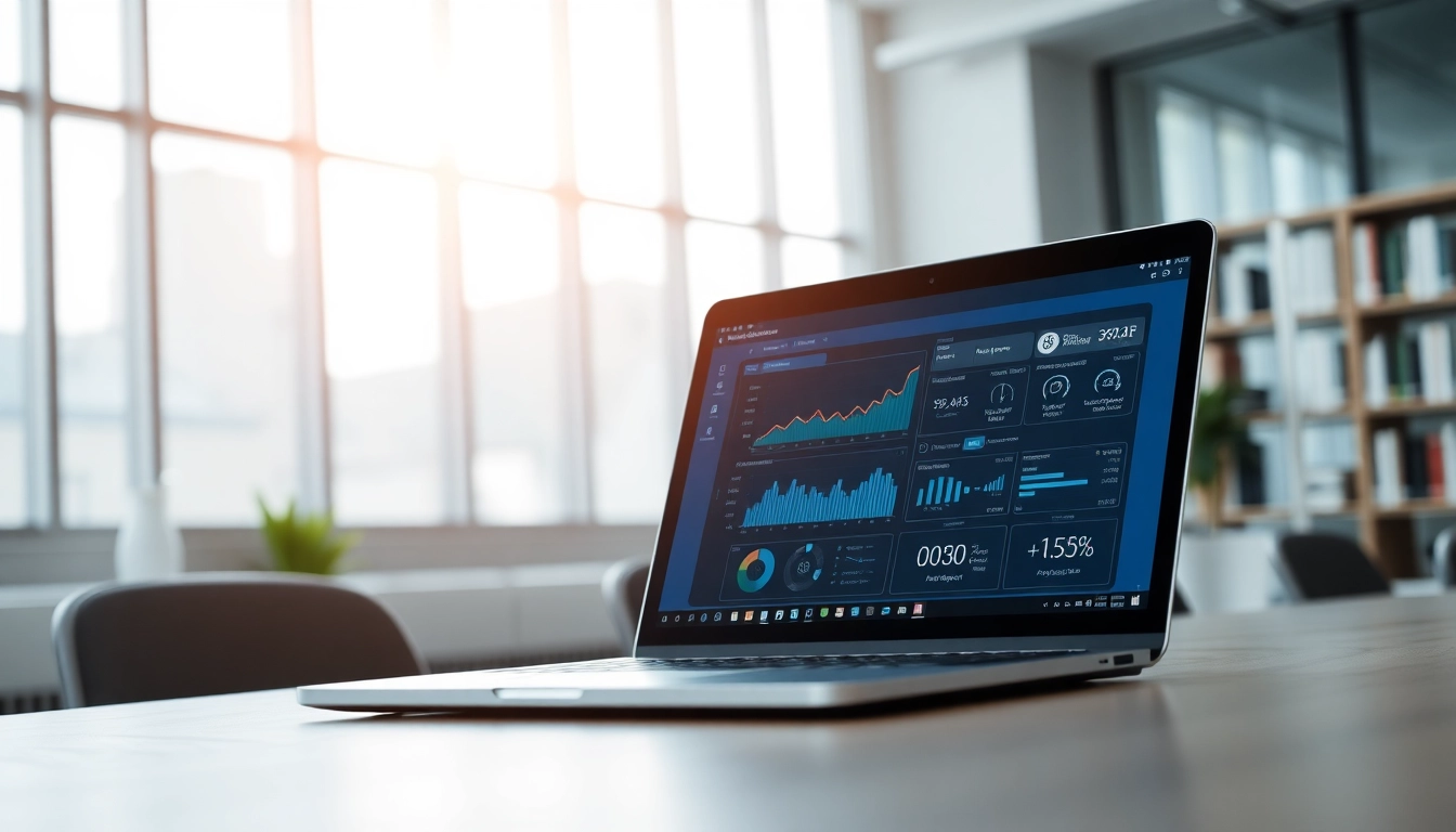 Analyze text using ai checker tool in a modern office setting.