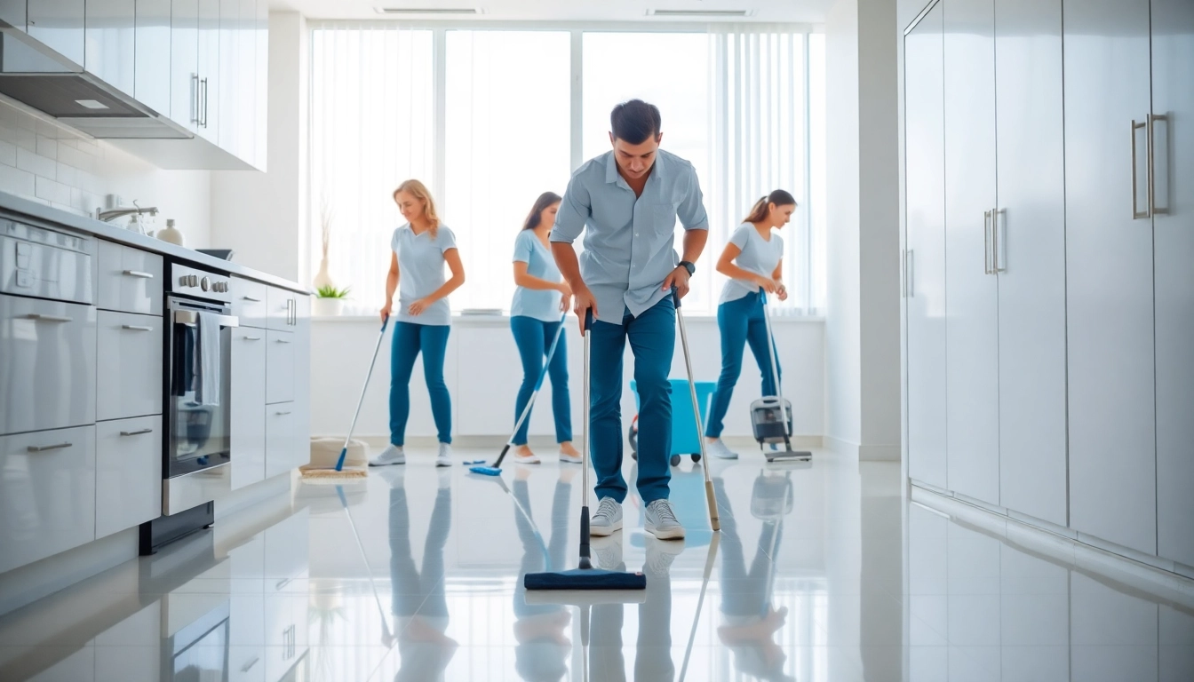 Enhance your bond cleaning Logan experience with our professional cleaning team in action.