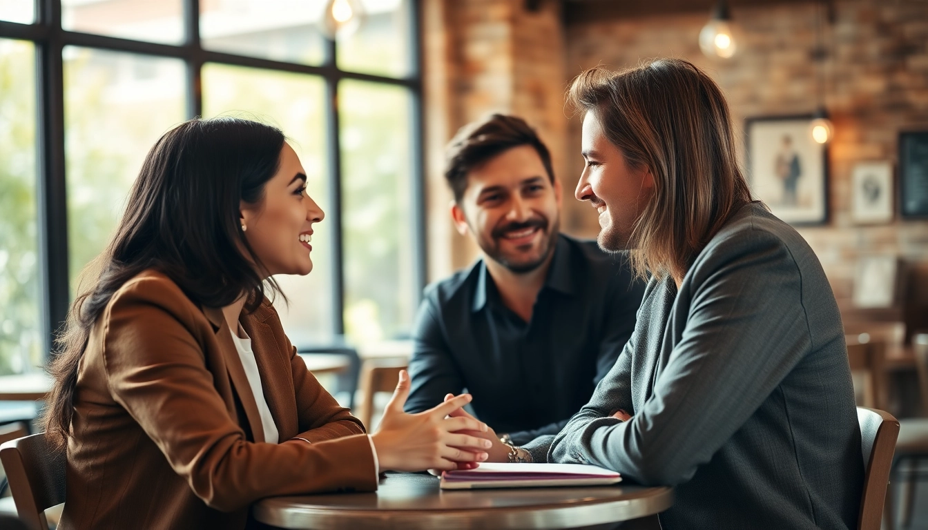 Couple communicating in relationships during an intimate café conversation.