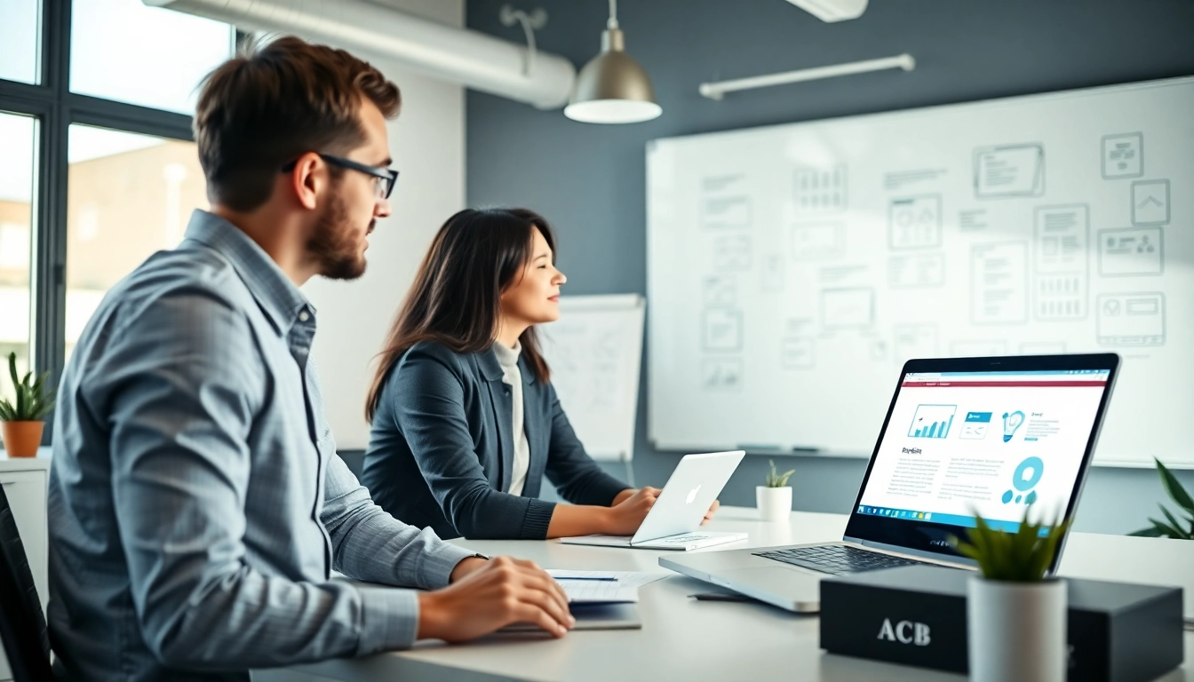 Webseite erstellen lassen effizient mit professionellem Webdesign-Team in modernem Büro.