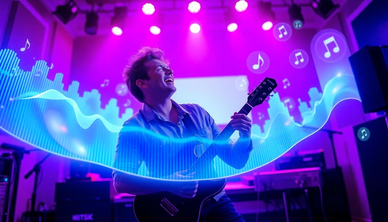 Promoting music through captivating visuals illustrating spotify promotion services.