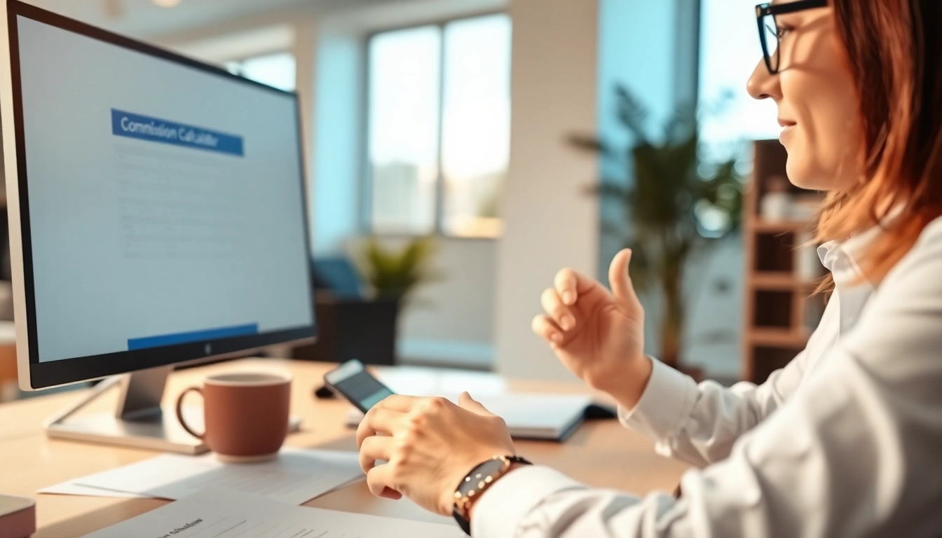 Calculate your fees accurately with our Real Estate Commission Calculator BC in a professional setting.