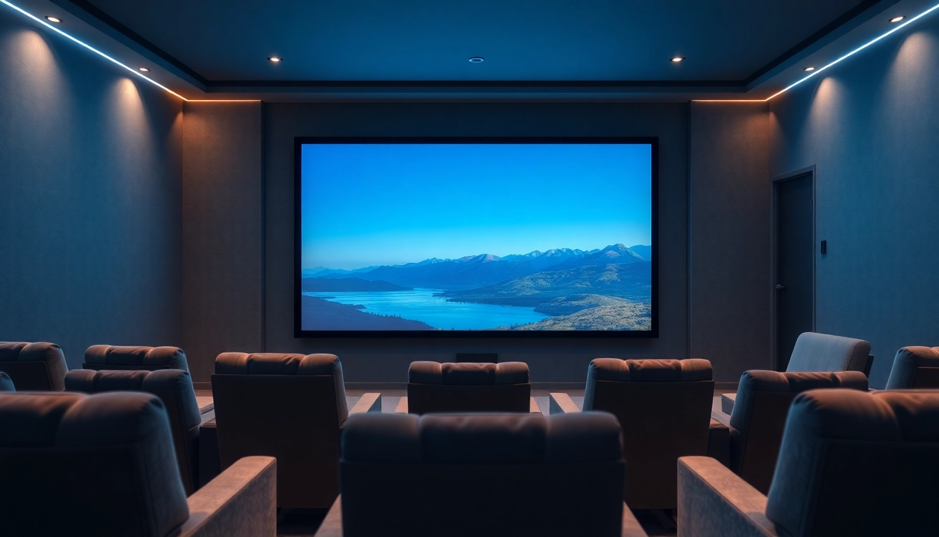 Enjoy a stunning Fixed Frame Projection Screen perfect for your home theater setup.
