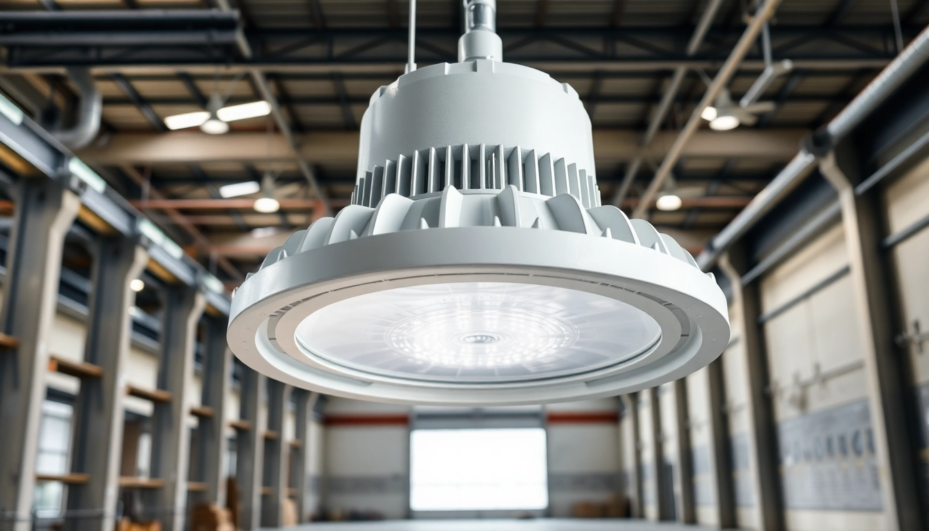 Vapor Tight light fixture illuminating an industrial space, showcasing its durability and design.