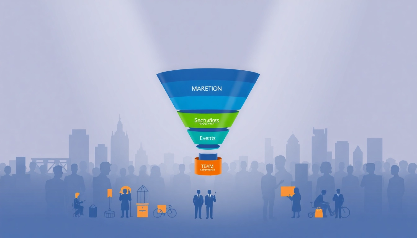 Visual representation of funnels for clubs and organizations highlighting engagement stages.