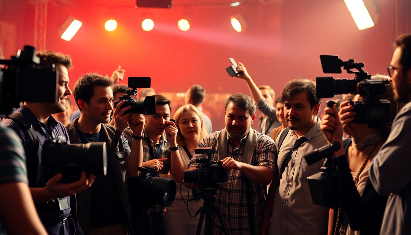 Experience 영상제작 with a vibrant film crew passionately working on an exciting project.