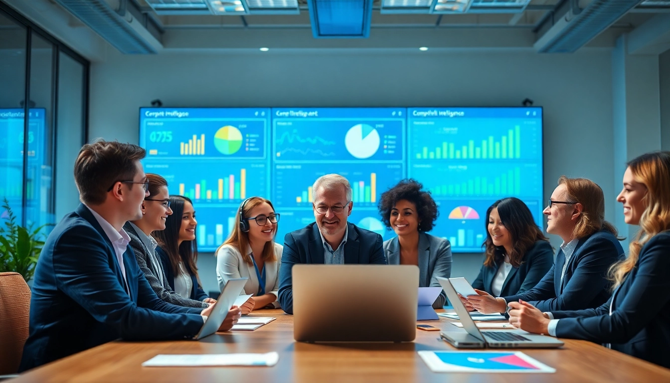 Analyze competitive intelligence strategies in a collaborative business environment.