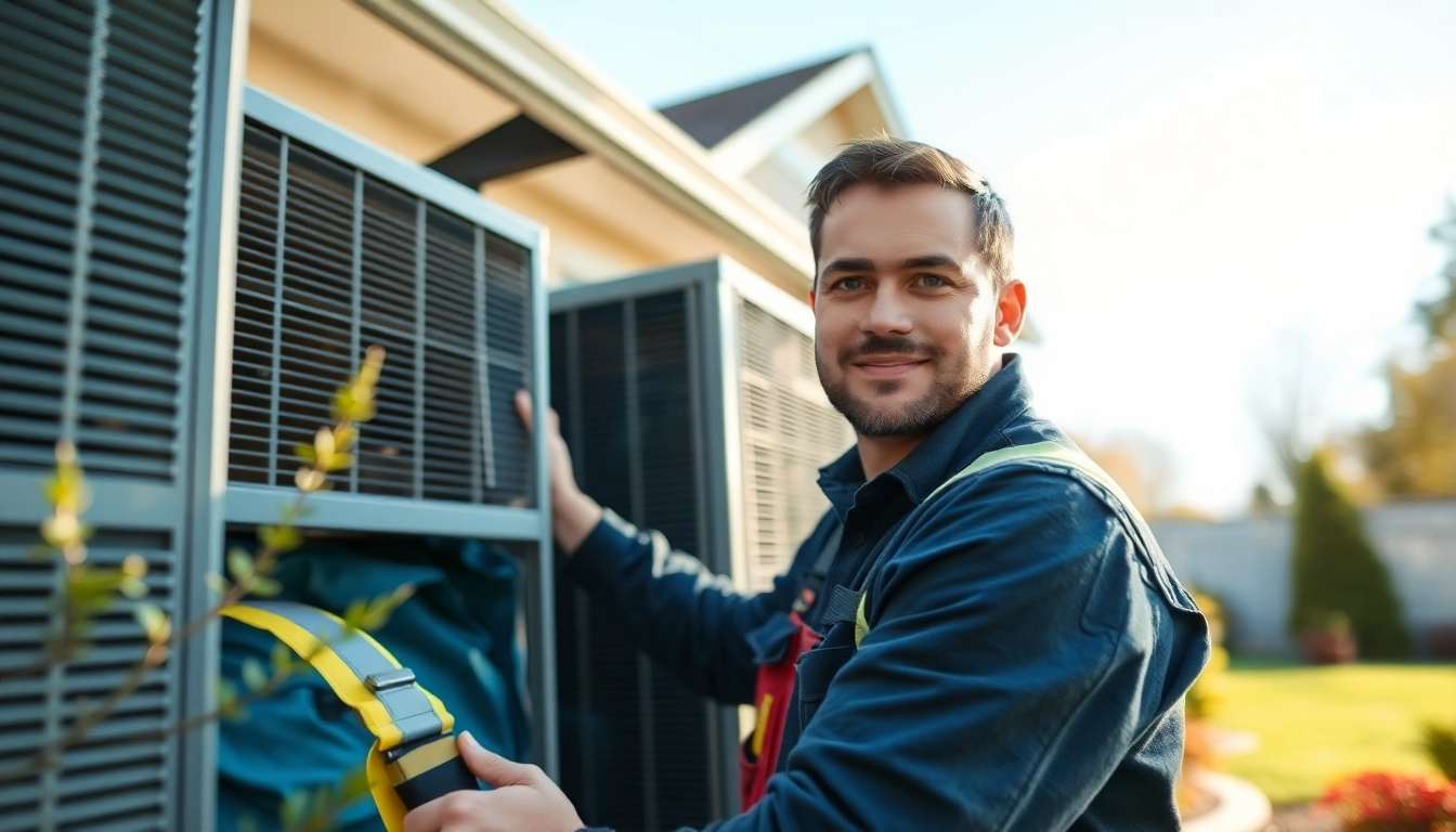 Heat pump maintenance Bellevue TN performed by a technician ensuring home heating efficiency.