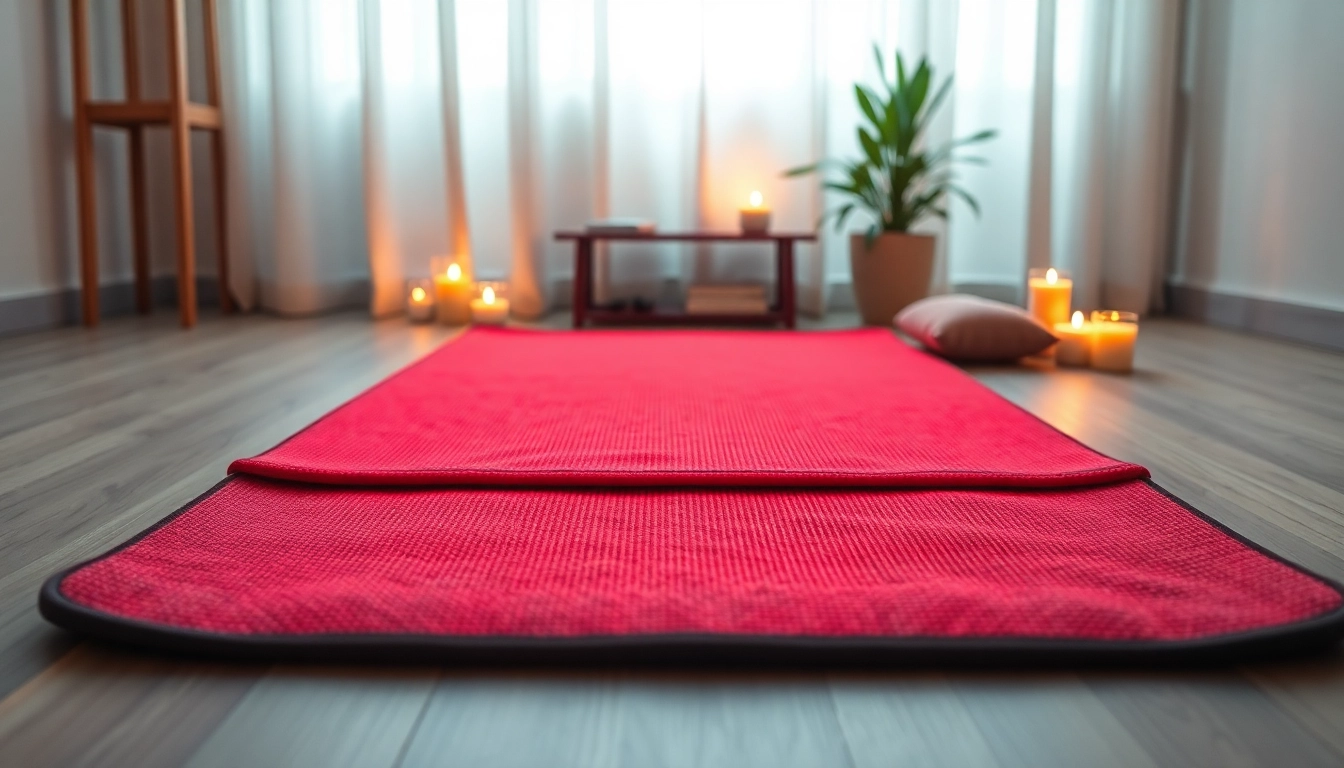 Enhance relaxation with the red light therapy mat fullbody promoting wellness in a calming setting.