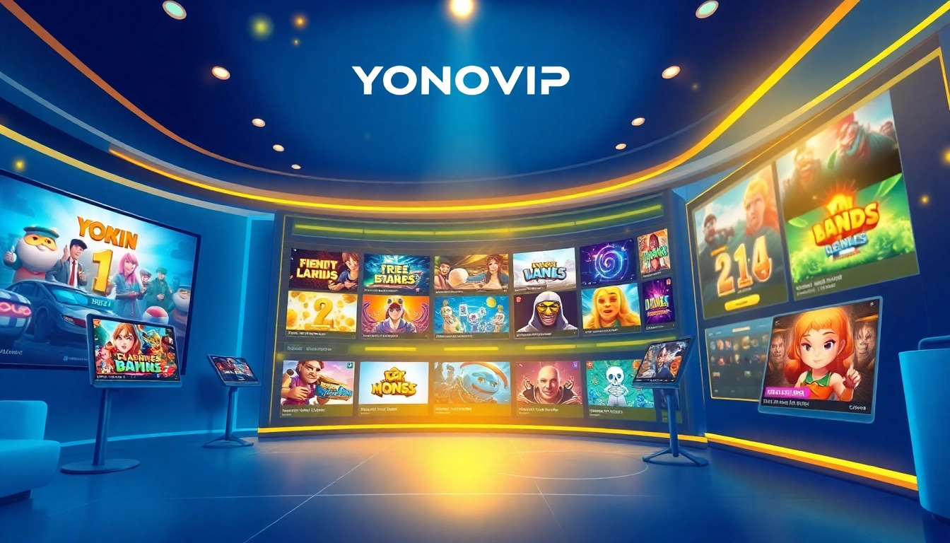 Experience the thrill of YONOVIP with an engaging game interface featuring multiple game options.