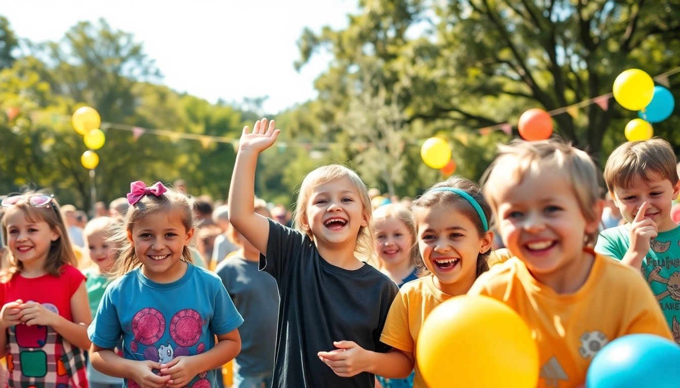 Children enjoying a wildfire event perth filled with fun activities and excitement.