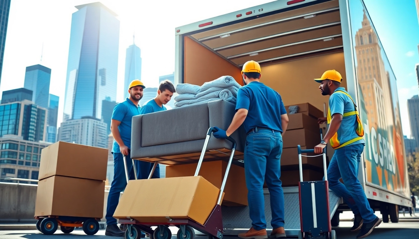 A reliable Moving company nyc showcasing professional movers loading furniture into a truck in NYC.