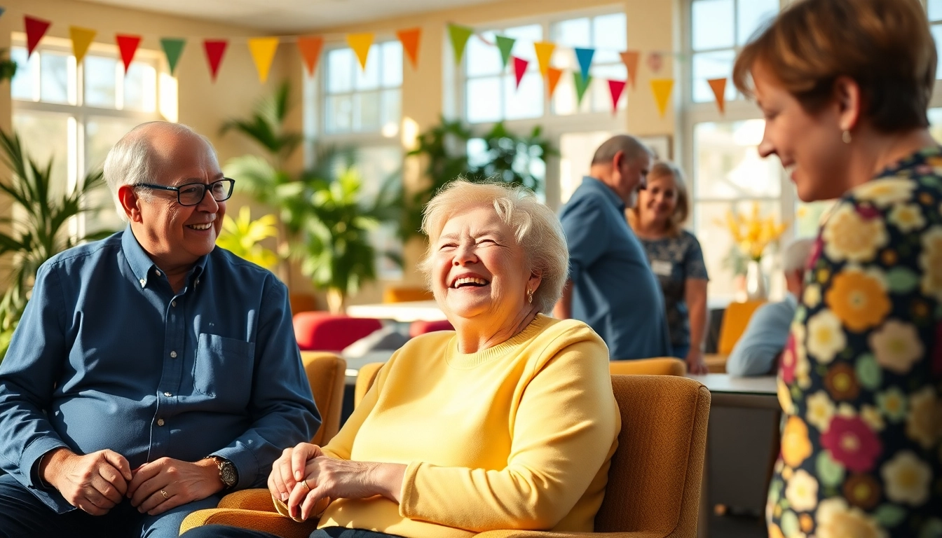 Seniors enjoying activities at the Howard Lieburn Senior Center in a welcoming community space.